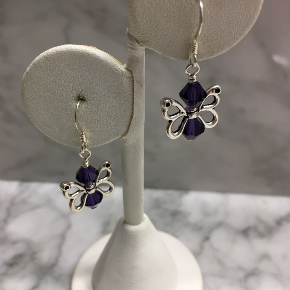 Lupus or Fibromyalgia Awareness Earrings c